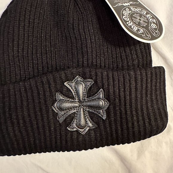 NWT Chrome Hearts Black Cross Beanie - Picture 3 of 3